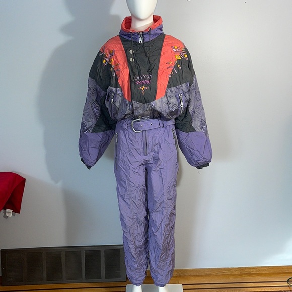 Canyon Jackets & Blazers - Vintage 80s 90s Canyon Aztec One Piece Ski Suit
